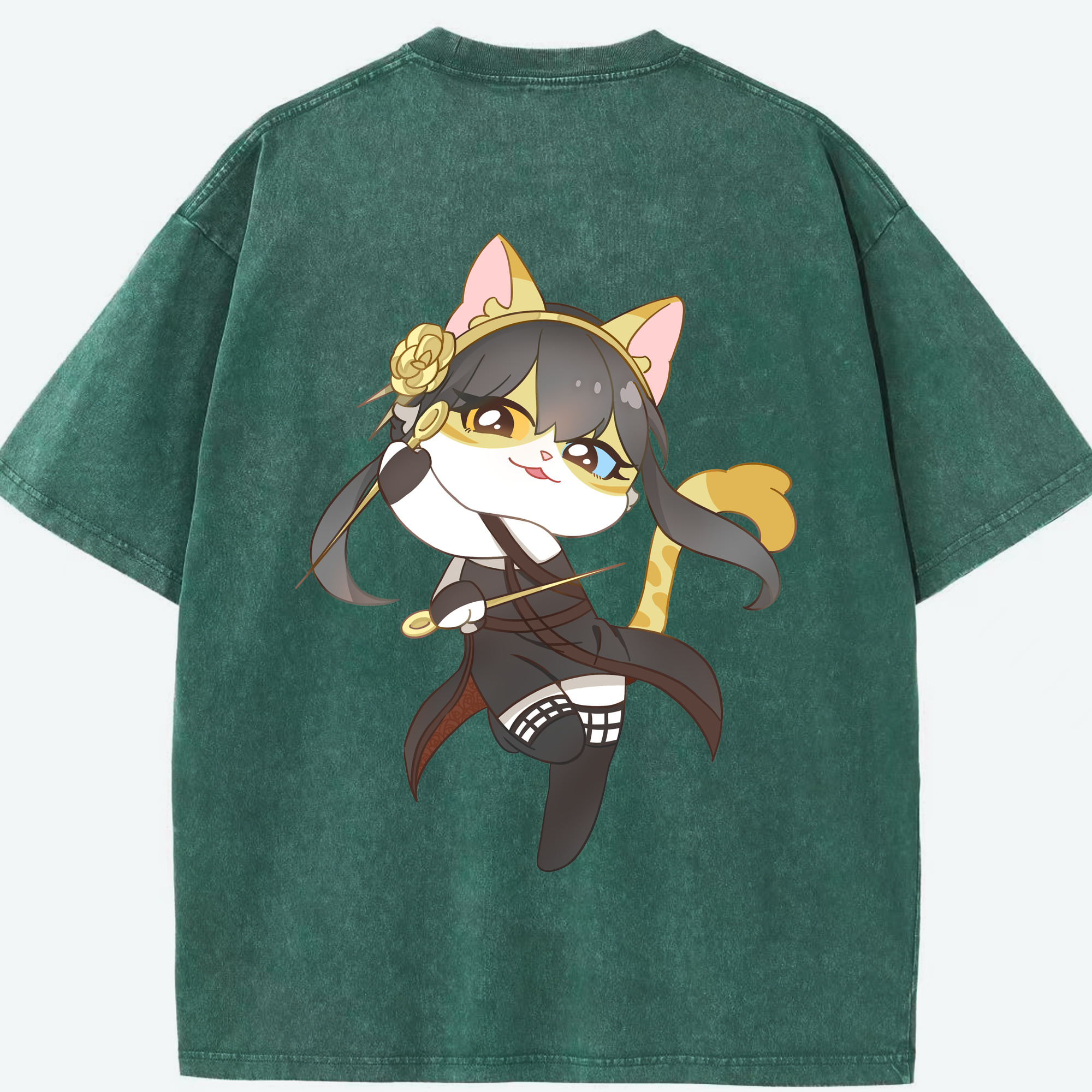 （画像用） SPY×FAMILY间谍家家酒 綿100% ヴィンテージ風 半袖Tシャツ（背面プリント）
